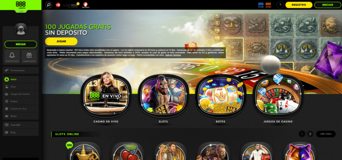 sitio web oficial de 888 Casino