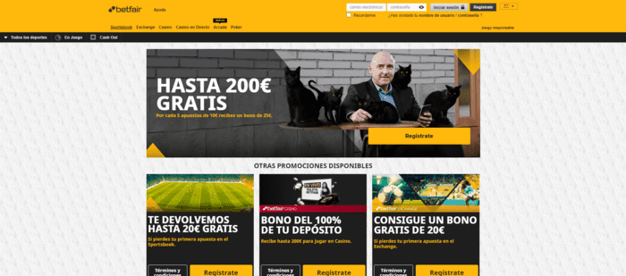 Sitio oficial de Betfair Casino
